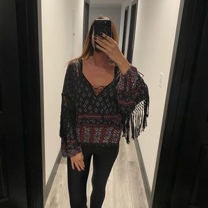 Free People Fringe Top